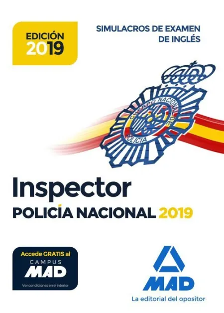 019 Sim Ingles Inspector de Policía Nacional