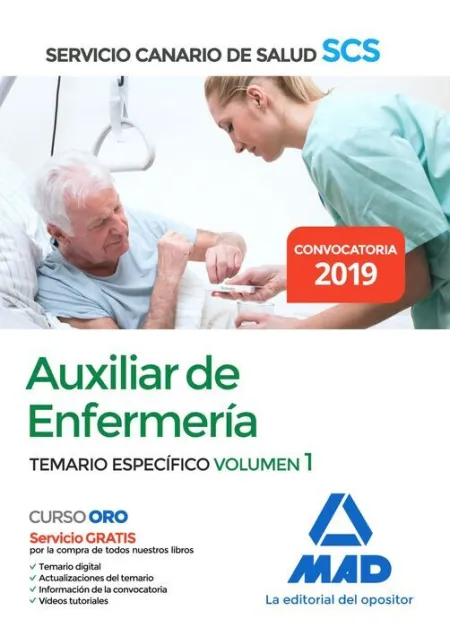 019 T1 Esp Auxiliar Enfermería Servicio Canario Salud. Temario Específico