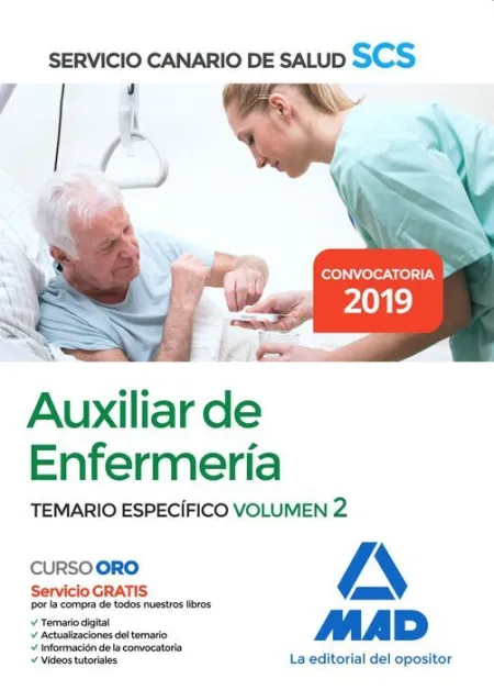 019 T2 Esp Auxiliar Enfermería Servicio Canario Salud. Temario Específico