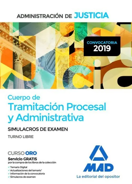 019 (Libre) Simu Tramitacion Procesal y Administrativa Administracion Justicia -Simulacros de Examen