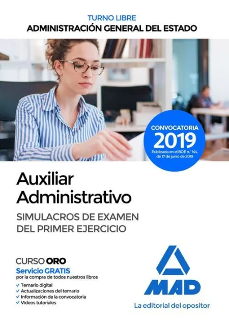 019 (Libre) Sim 1Ejer Auxiliar Administrativo Administración General del Estado