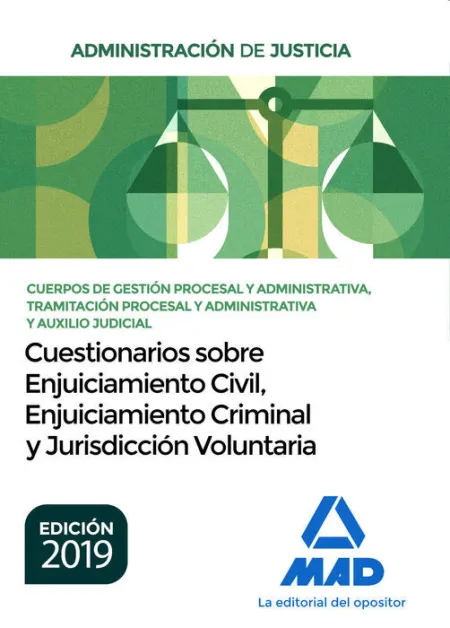 019 Cuestionarios Enjuiciamiento Civil Enjuiciamiento Criminal y Jurisdiccion Voluntaria