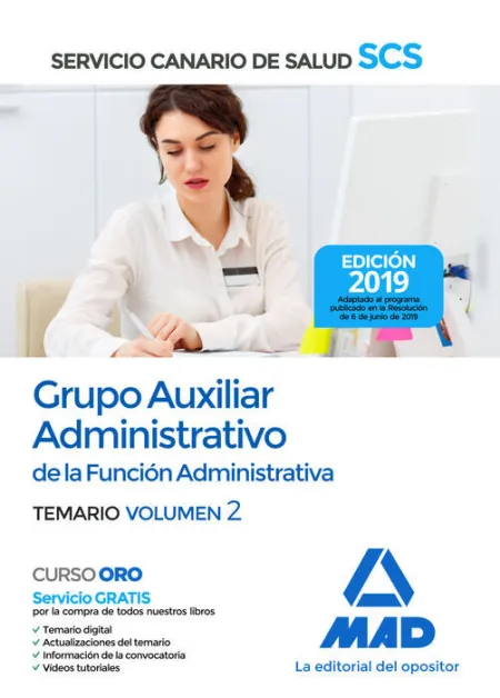 019 T2 Auxiliar Administrativo Servicio Canario Salud -Temario