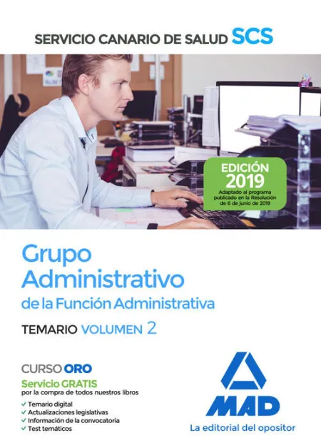019 T2 Administrativo Servicio Canario Salud -Temario