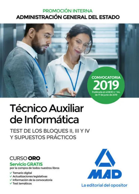019 (Interna) Test/Sup Técnico Auxiliar de Informática de la Administración General del Estado