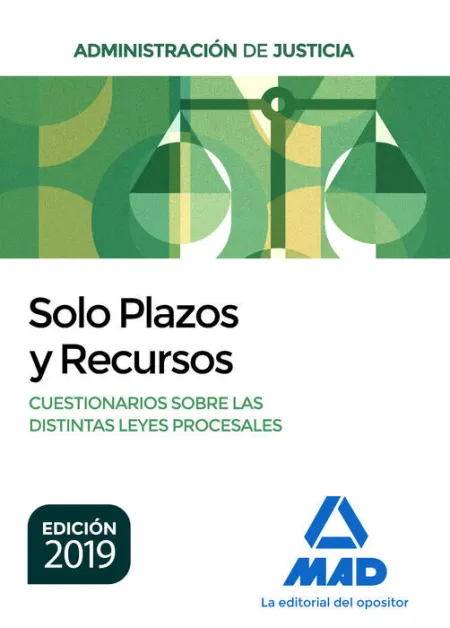 019 Solo Plazos y Recursos Cuestionarios Sobre las Distintas Leyes Procesales