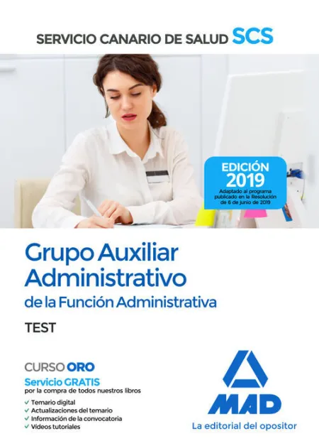 019 Test Auxiliar Administrativo del Servicio Canario Salud