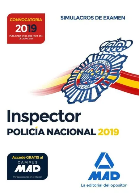 019 Simu Inspector de Policía Nacional