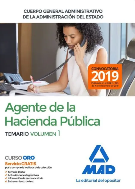 020 T1 Agente Hacienda Pública Cuerpo General Administrativo de la Administración Estado