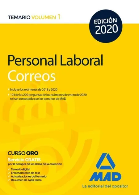 020 T1 Correos Personal Laboral Temario