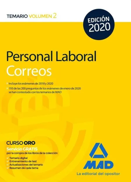 020 T2 Correos Personal Laboral Temario