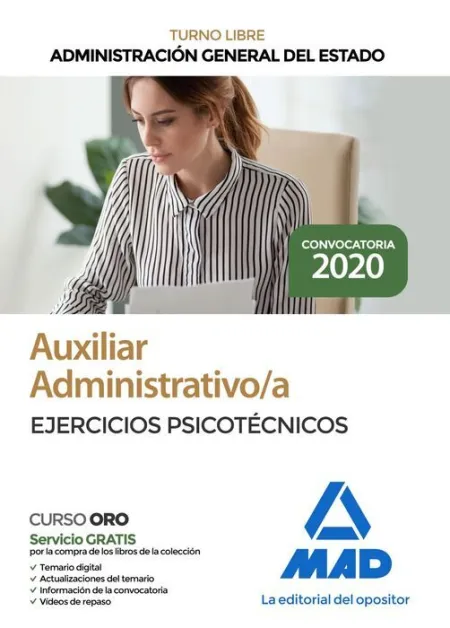 020 (Libre) Psicot Auxiliar Administrativo / a Administración General del Estado