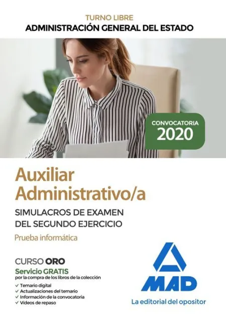 020 (Libre) Simu 2Ej/Infor Auxiliar Administrativo / a Administración General del Estado