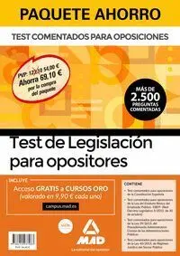 020 4Vols Test de Legislacion para Opositores Paquete Ahorro