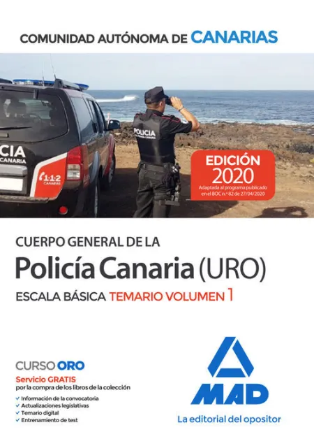 020 T1 Policía Canaria (Uro) Escala Básica Comunidad Autonoma de Canarias
