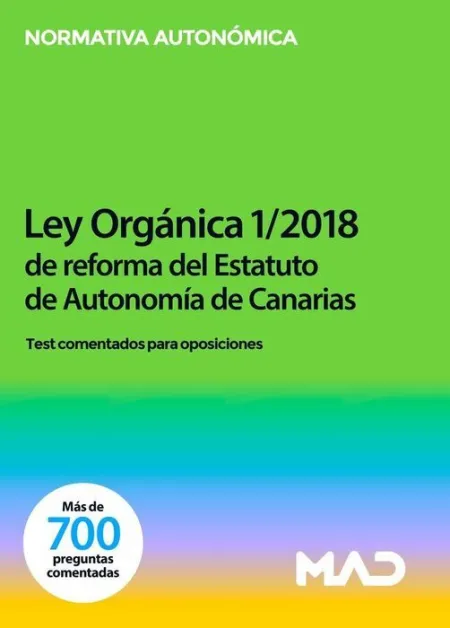 022 Ley Organica 1/2018 de Reforma del Estatuto Autonomia Canarias