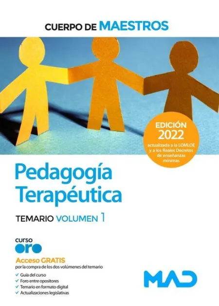 022 T1 Cuerpo de Maestros Pedagogía Terapéutica Temario Volumen 1