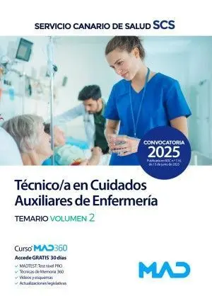 025 T2 Tecnico/A Cuidados Auxiliares de Enfermeria Servicio Canario Salud