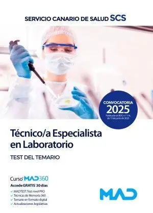 025 Test Tecnico/A Especialista en Laboratorio
