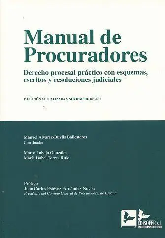 016 Manual de Procuradores. 4ª Edicion