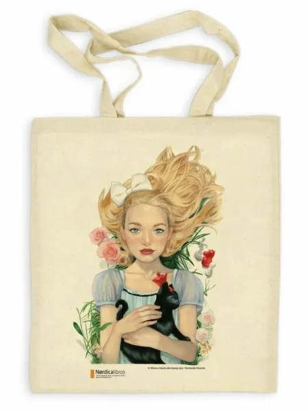 Bolsa Beige Alicia a Través del Espejo