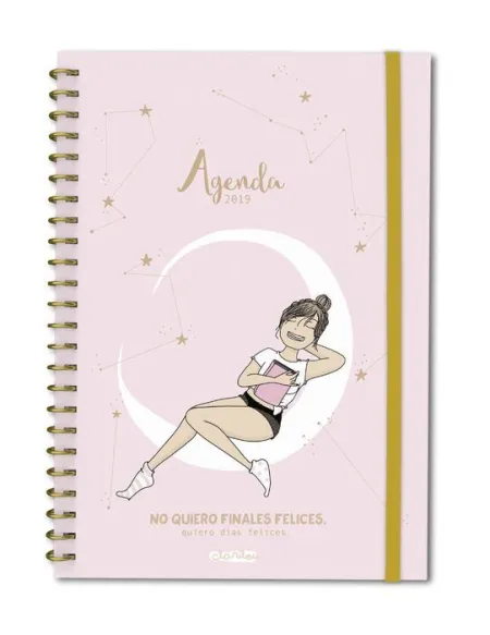 019 Agenda Clarilou. No Quiero Finales Felices. Anual Sem/Vista