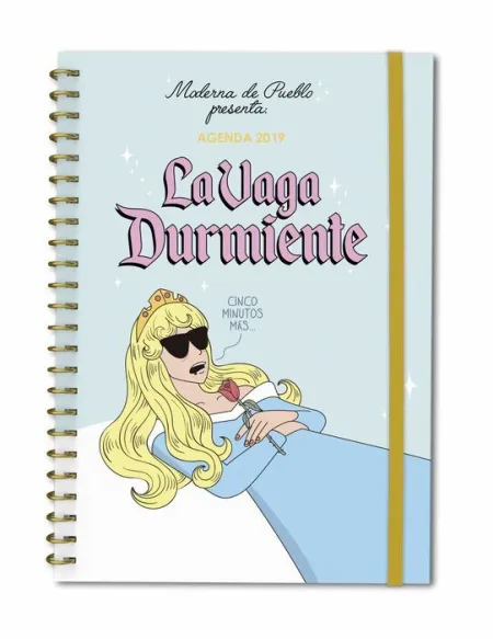 019 Agenda la Vaga Durmiente. Anual Día/Vista Moderna de Pueblo