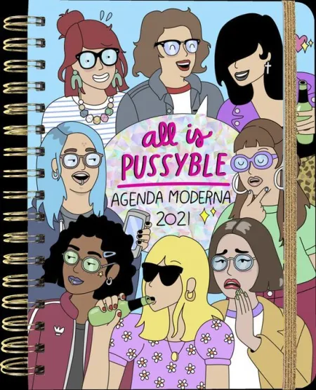 Agenda Anual Semana Vista 2021 Moderna de Pueblo