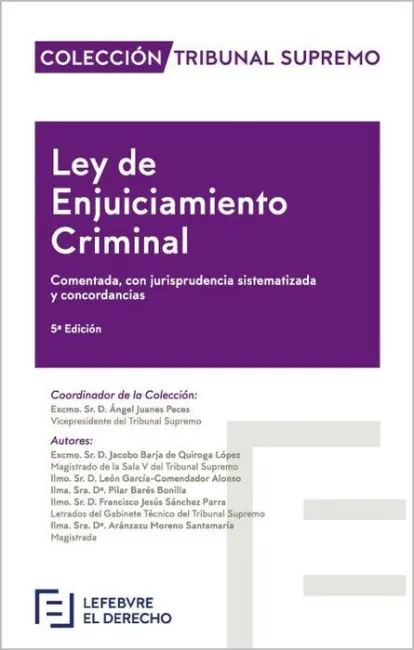 018 Ley de Enjuiciamiento Criminal