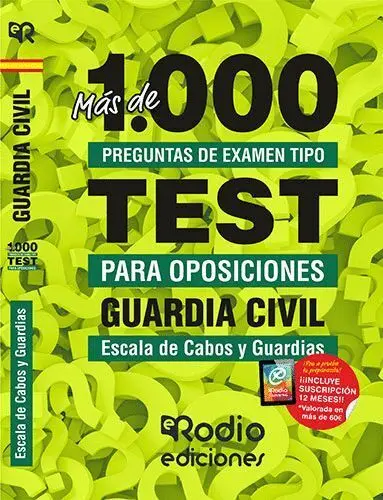 019 Guardia Civil. Escala de Cabos y Guardias. Más de 1. 000 Preguntas de Examen Tipo Test.