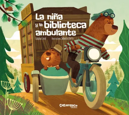 Niña y la Biblioteca Ambulante, la