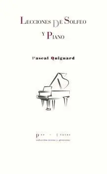 Lecciones de Solfeo y Piano