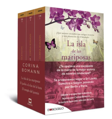 Pack Destinos Lejanos: la Isla de las Mariposas/ el Jardin a la Luz de la Luna/ el Templo del Jazmin