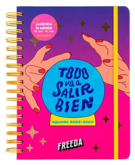 022 Agenda Escolar 2022-2023 16 Meses Grande Freeda -Todo Va a Salir Bien