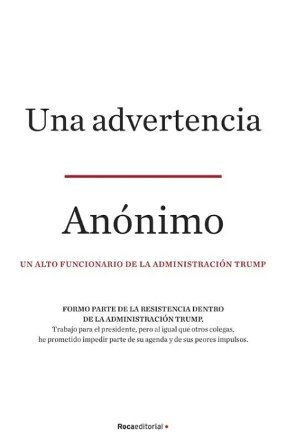 Una Advertencia. Un Alto Funcionario de la Administracion Trump