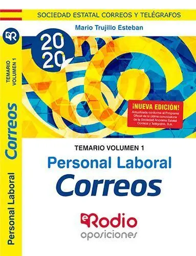 020 T1 Correos. Personal Laboral. Temario Volumen 1