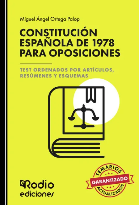 023 Test Constitución Española de 1978 para Oposiciones