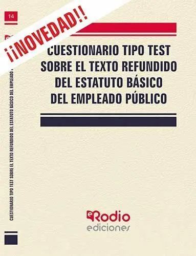 Cuestionario Tipo Test Texto Refundido Estatuto Basico Empleado Publico