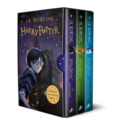 Estuche 3Vols Harry Potter y la Piedra Filosofal/Camara Secreta/Prisionero Azkaban