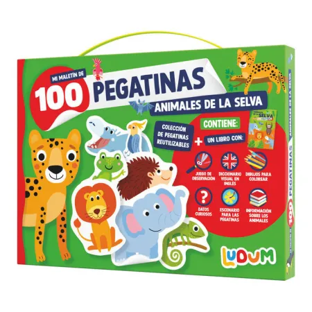 Mi Maletin de 100 Pegatinas. Animales de la Selva