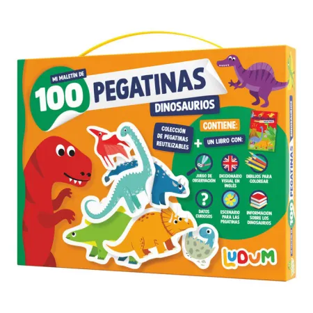 Mi Maletin de 100 Pegatinas. dinosaurios