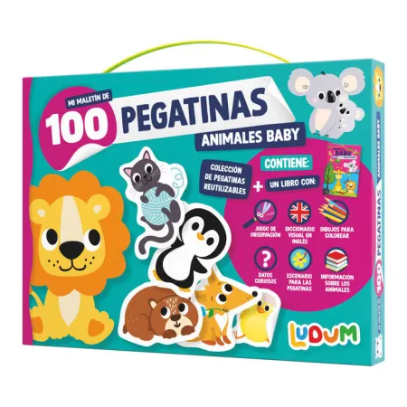 Mi Maletin de 100 Pegatinas. Animales Baby