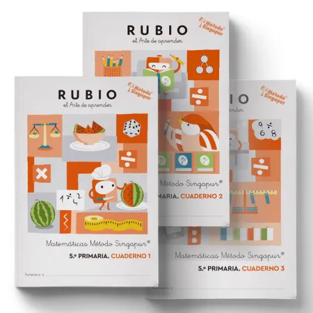 Matemáticas Método Singapur 5. º Primaria Rubio