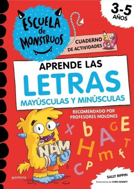 Escuela de Monstruos 3-5 Años. Cuaderno de Actividades - Aprende a Escribir las Letras Ma