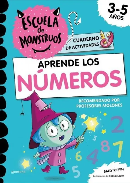 Escuela de Monstruos 3-5 Años Cuaderno de Actividades - Aprende los Números