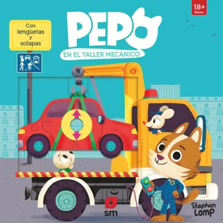 Pepo en el Taller Mecanico. Con Lenguetas y Solapas