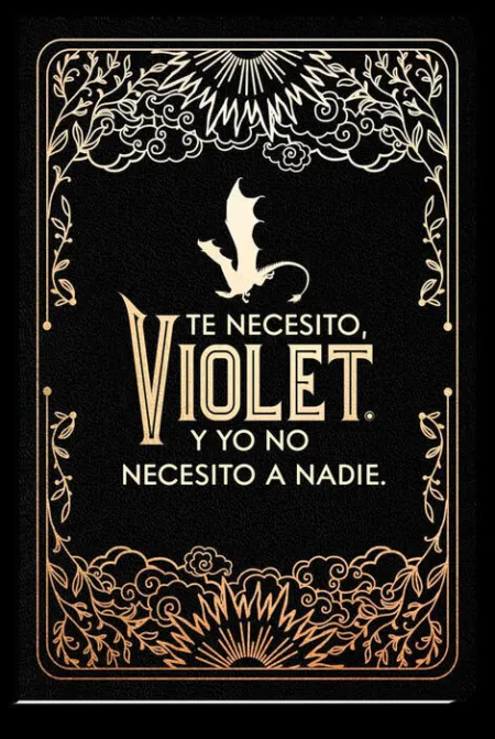 Cuaderno Oficial de Alas de Sangre (Rayado Horizontal) te Necesito, Violet. Y yo no Necesito a Nadie.