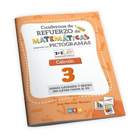 N3 Cuaderno Refuerzo Matematicas Calculo 3 con Adapt. pictogramas