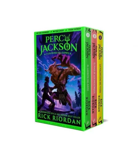 Percy Jackson y los Dioses del Olimpo (Estuche Con: el Ladrón del Rayoel Mar de los Monstruosla Maldición del Titán)