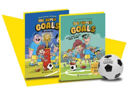 The Super Goals Box Set: 2 Books + Soccer Ball